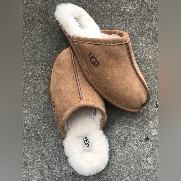 UGG Pearle Scuff Shearling Slippers- NWOT- men’s 8/ women’s 10 - Picture 14 of 16